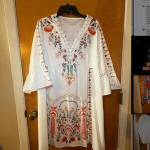 Woman’s white dress